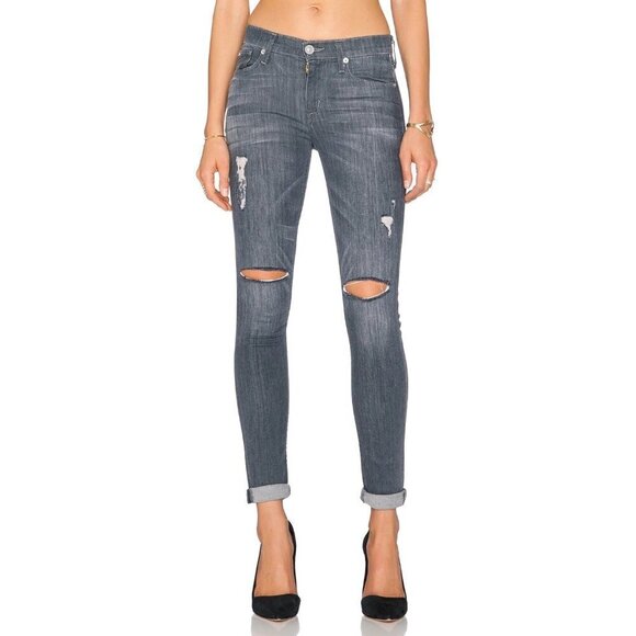 NWOT Hudson Shine Mid Rise Skinny Jeans in Obsidian 26 - Picture 1 of 3